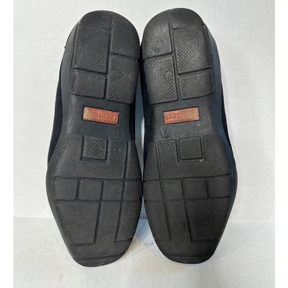 Dexter Size 9 Men Black Suede Slip On Flat Loafers Shoes Business Casual Travel - Picture 6 of 9